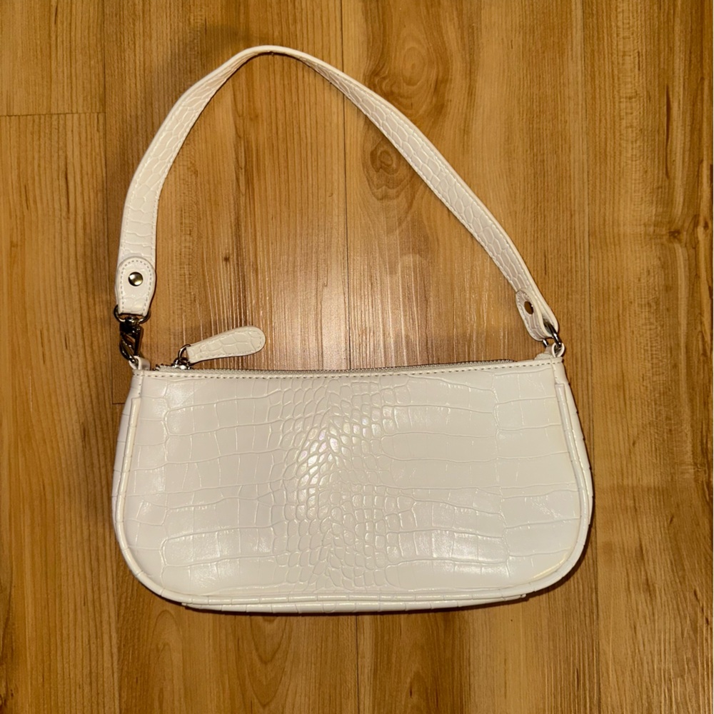 Croc-Embossed Handbag